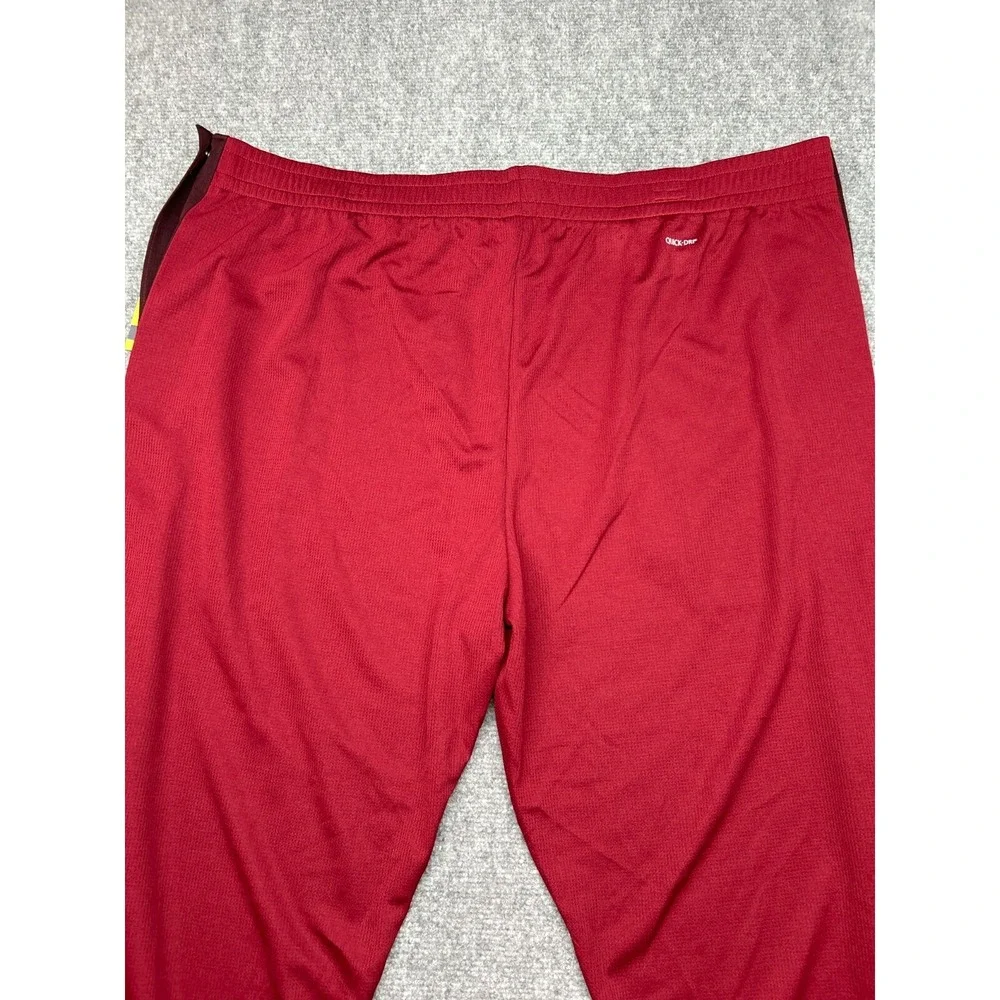 Xersion Sweatpants Mens 2XL Red Burgunday Side Snap Button Polyester Pull On New